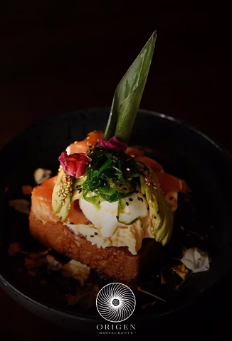 Platillo de comida saludable de Origen